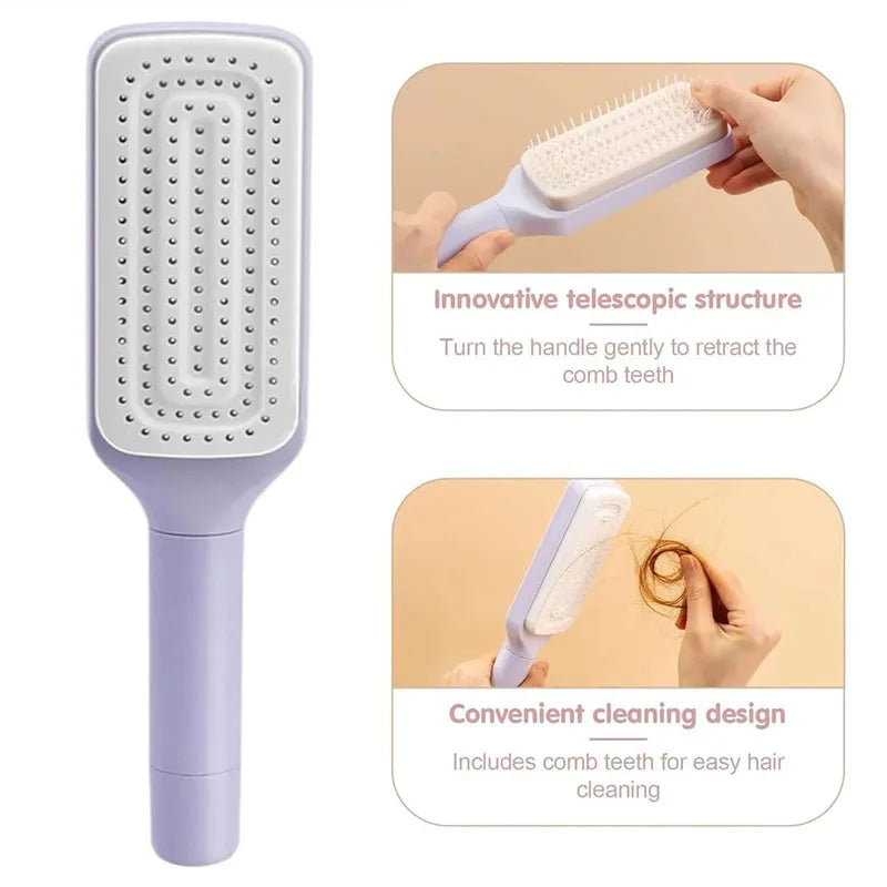 Self-Cleaning Hair Brush