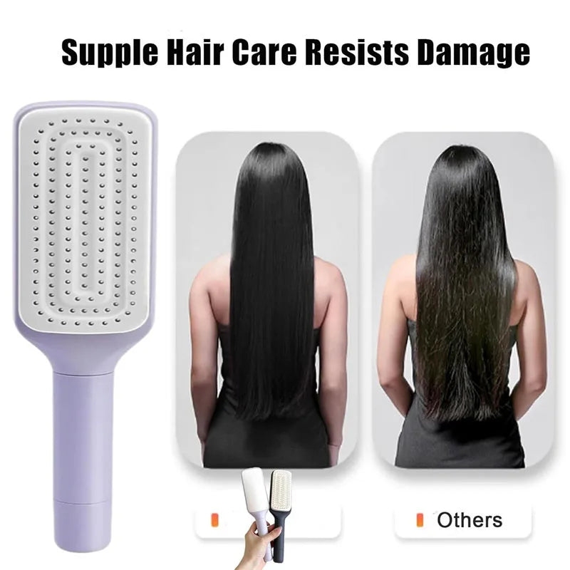 Self-Cleaning Hair Brush