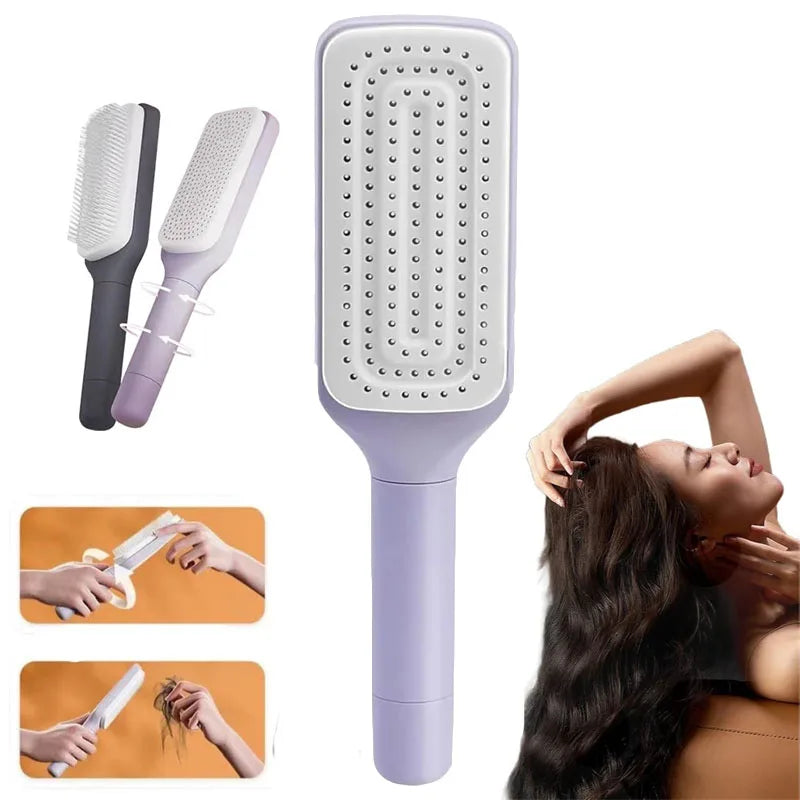 Self-Cleaning Hair Brush